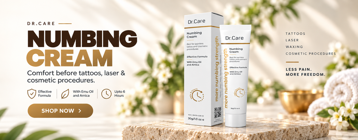 Dr. Care Numbing Cream — comfort before tattoos, laser and cosmetic procedures