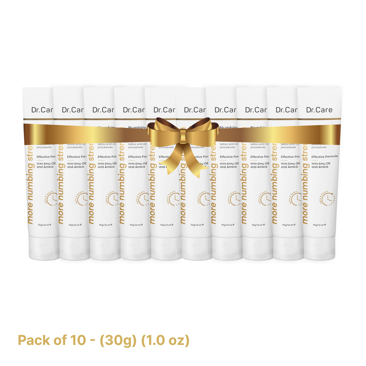 Ten 30g tubes of Dr. Care Numbing Cream, the largest buy one get one free option